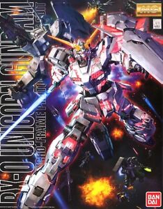 Bandai Hobby RX-0 Unicorn Gundam OVA Version 1/100 MG Model Kit USA Seller