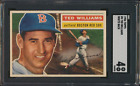 1956 Topps Ted Williams #5 HOF Boston Red Sox SGC 4 VG-EX DEAD CENTERED