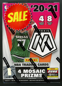 NEW 2020-2021 Panini Mosaic NBA Basketball Blaster Box (32 Cards Per Box) SEALED