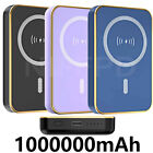 Magnetic Wireless Power Bank 1000000mAh Mag Safe Backup Portable Fast Charger