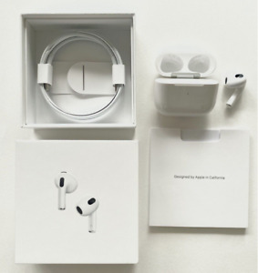 Apple Airpods 3rd Generation Wireless Bluetooth Earbuds With White Charging Case