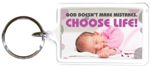 God Doesn't Make Mistakes Pro-Life Key chain