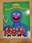Sesame Street Coloring Book Christmas Fun w/ Grover Vintage 1989 Fun Activities