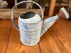 Cute Vintage Galvanized Watering Can w/ Copper Watering Rose - 1 Gallon