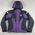 VTG The North Face Steep Tech Jacket Women Medium Purple Black 550 Down Coat Y2K
