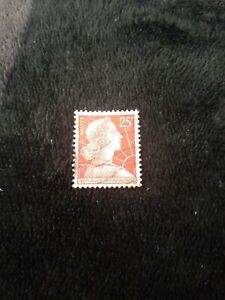 Republique Francaise 25f,Stamp Red And White Used (In Very Good...