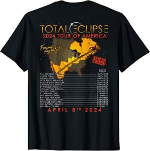 Total Solar Eclipse 2024 Tour Of America 04.08.24 Unisex T-Shirt