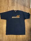 Dickies Men's Flame Logo Graphic T-Shirt Sz Large Front and Back Logo