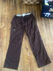 Koi Lindsey Scrub Pants Women's Medium Brown. Pre Owned Great Condition.