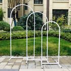 Large Wedding Arch Backdrop Set of 3 Metal White Arched Frame Stand Party Decor