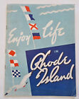 Rhode Island Tourist Brochure Fishing Sailing Beaches 1938 pictorial guide w map