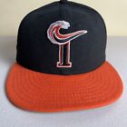 VTG Norfolk Tides Fitted Hat Cap MiLB Baseball New Era Rare 7 1/8 Black Orange