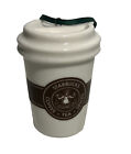 2016 Starbucks Coffee Tea Spices White Tall Cup  Ornament 2.75