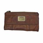 Fossil Long Live Vintage 1954 Wallet/Clutch Bifold Natural Tan Lamb Hide Leather