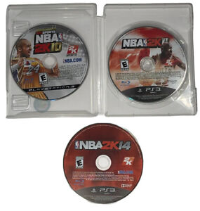 3 GAME LOT—- Basketball— NBA 2K10, NBA 2K11, & NBA 2K14 for PS3 Discs Only-