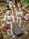 BETHANY LOWE☆HALLOWEEN SKELETONS CARRYING CORPSE☆RETIRED☆VTG☆DECOR☆COLLECTIBLE
