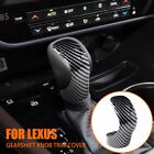 For LEXUS ES GS IS NX RC Accessories Carbon Fiber Car Gear Shift Knob Cover Trim (For: Lexus IS350)