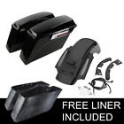 Saddlebags & Rear Fender Fit For Harley Touring CVO Electra Street Glide 09-2013
