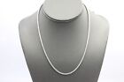 Straight Tennis Necklace Natural Round Diamond 14K White Gold 18 Inches 5.98 CTW