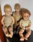 Lot of 3 Large Antique Composition Dolls - Marked & Unmarked