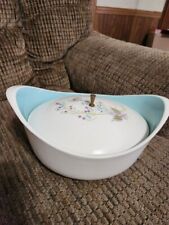 Taylor Smith Ever Yours Boutonniere Casserole Dish w/Lid TS&T Atomic MCM 10.5