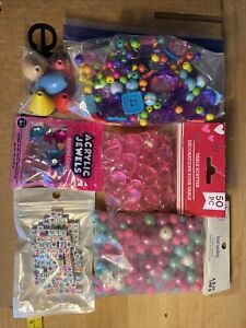 New ListingGirls Young Girls Lot of Crafting & Beading Making Supplies Beads Findings Jewel