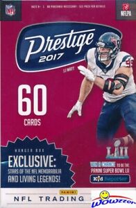 2017 Panini Prestige Football Factory Sealed HANGER Box-60 Cards! Mahomes RC YR