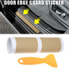 Door Sill Protector Film Cover Anti Scratch Bumper Guard Kit for Car Gold Tone