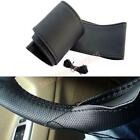 DIY PU Leather Car Steering Wheel Cover Needle Thread Auto Accessories 15