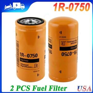 2PACK Fuel Filter Fit For Autocar Truck W/CAT Engines Caterpillar Earth Machines