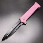 Barbie Pink  Joker Knife Spring Assisted EDC Folding Pocket Knife Gift 8