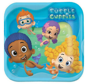 BUBBLE GUPPIES birthday party lunch dinner PAPER PLATES supplies 8pc 9