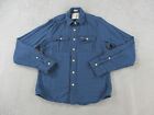 Abercrombie & Fitch Shirt Mens 2XL XXL Blue Flannel Muscle Heavy Weight Thick