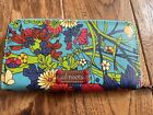 Sakroots Wallet Large Zip Around Peace Floral Colorful