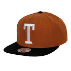Men's Mitchell & Ness Burnt Orange/Black Texas Longhorns 2-Tone 2.0 Snapback Hat