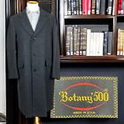 Vintage Botany 500 Trench Coat Overcoat Pea Coat Mens 42L Gray Wool