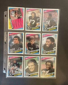Huge Football Card Lot 1984 Topps. HOFers Mint Condition (214 )Cards