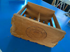 Napa Valley 54 CD Double Storage Box Natural Wood Crate Holder Organizer Vintage