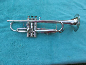 conn constellation trumpet 52B Silver Finish Made in USA Nice Horn no reserve