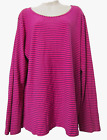 FENINI  Sz XXL Cotton Stripe Knit L/S Tunic Top Shirt *NWOT