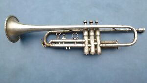King H.N. White Liberty Trumpet serial number 75323 mother of pearl equa -tru