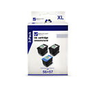 3x Cartridges for HP PSC2105 56+57 All Colors Printer Inks Ink CMYK
