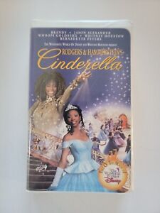 Rodgers & Hammerstein's Cinderella VHS Cassette Clamshell Disney Brandy + Insert