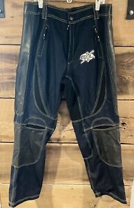 New EXL Motorcycle Riding Biker Jeans/Pants 2XL Leather patches SALE!