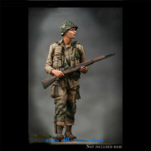 Military Soldier Unpainted Model Kits 1/24 Scale US Flight Resin Figure Statue