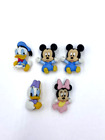 Disney Babies 5 Piece Button Embellishments Micky Minnie Mouse Donald Daisy Duck