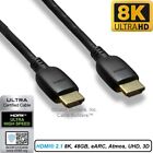 8K ULTRA HIGH SPEED HDMI CABLE HDMI 2.1 CERT 8K@60 4K@120 48GB 3FT 6FT 10FT 15FT
