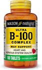 100 Tablets Ultra B-100 Complex All Eleven B Factors vitamins Healthy Cells