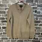 Charter Club vneck sweater tan gold cashmere SIZE 0X