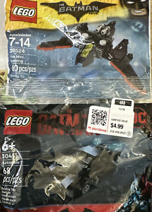Lot 2 Lego 30524 Super Heroes Batman Movie Mini Batwing Polybag 30455 Batmobile